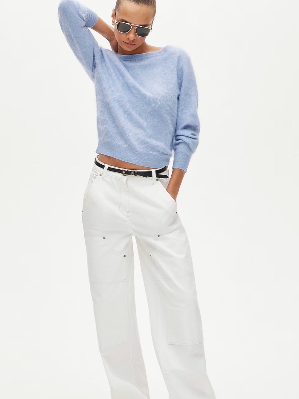 J CREW SIZE XS Brushed cashmere relaxed-fit reversible cardigan CR136 $198 - Picture 4 of 8